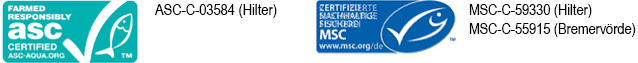 MSC ASC certified Sustainability